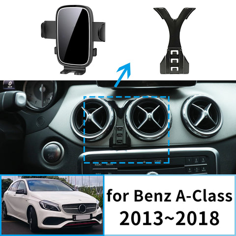 Wireless Fast Charging Phone Mount for Mercedes A-Class 2013-2018 Car Phone Holder CATUSIKI