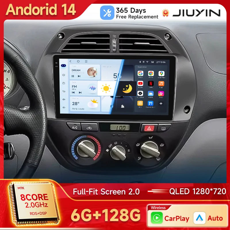 4G Android 13 Multimedia Stereo Head Unit for Toyota RAV4 2001-2006 Android Head Unit JIUYIN