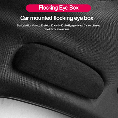 Car Glasses Case for Volvo XC60 S90 XC90 Flocking Car Interior Accessory LINGLUYANG