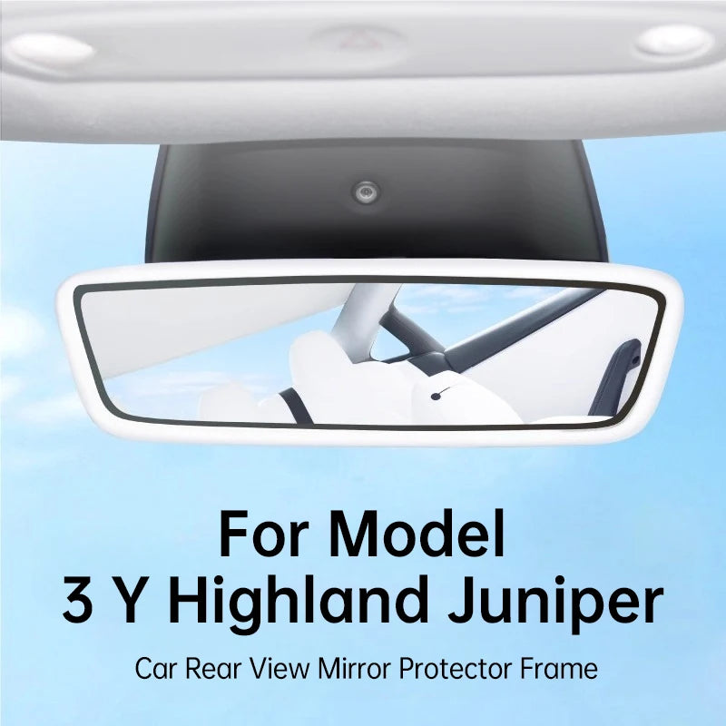 Tesla Model 3 Y Highland Juniper Rear View Mirror Protector Car Dashboard Accessory OEM