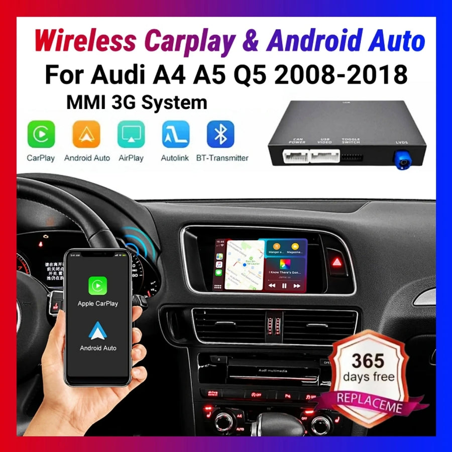 Wireless CarPlay and Android Auto Retrofit for Audi MMI 3G CarPlay Retrofit Module ANYFAR