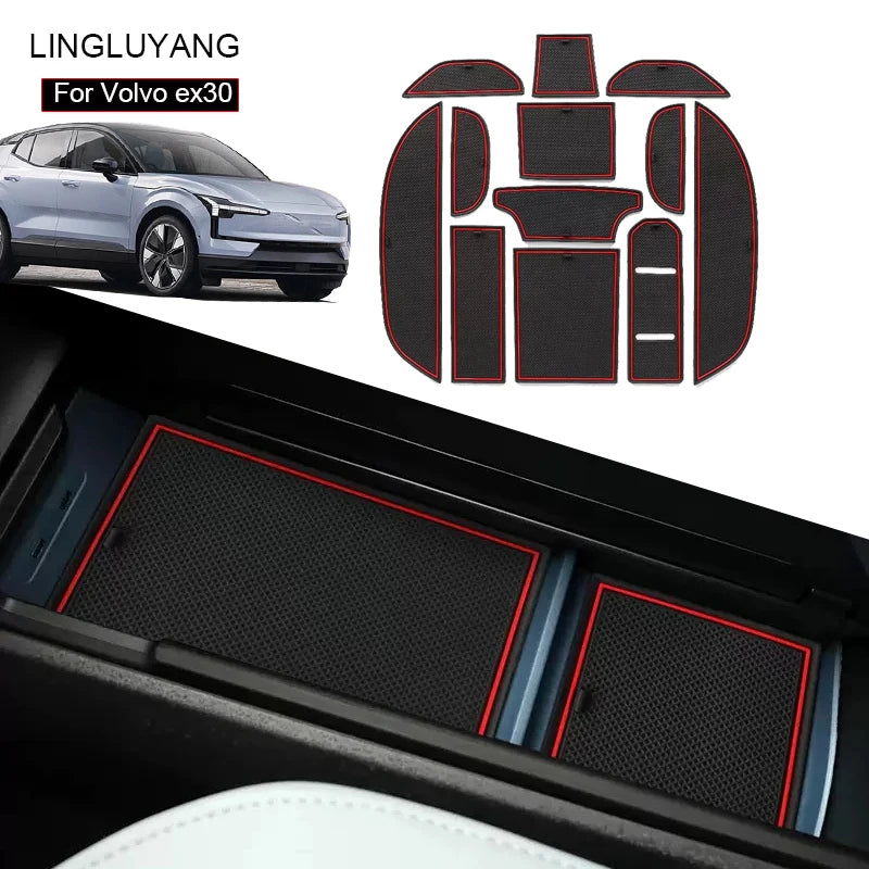 Noctilucent Cup Pads for Volvo EX30 Car Interior Accessory LINGLUYANG