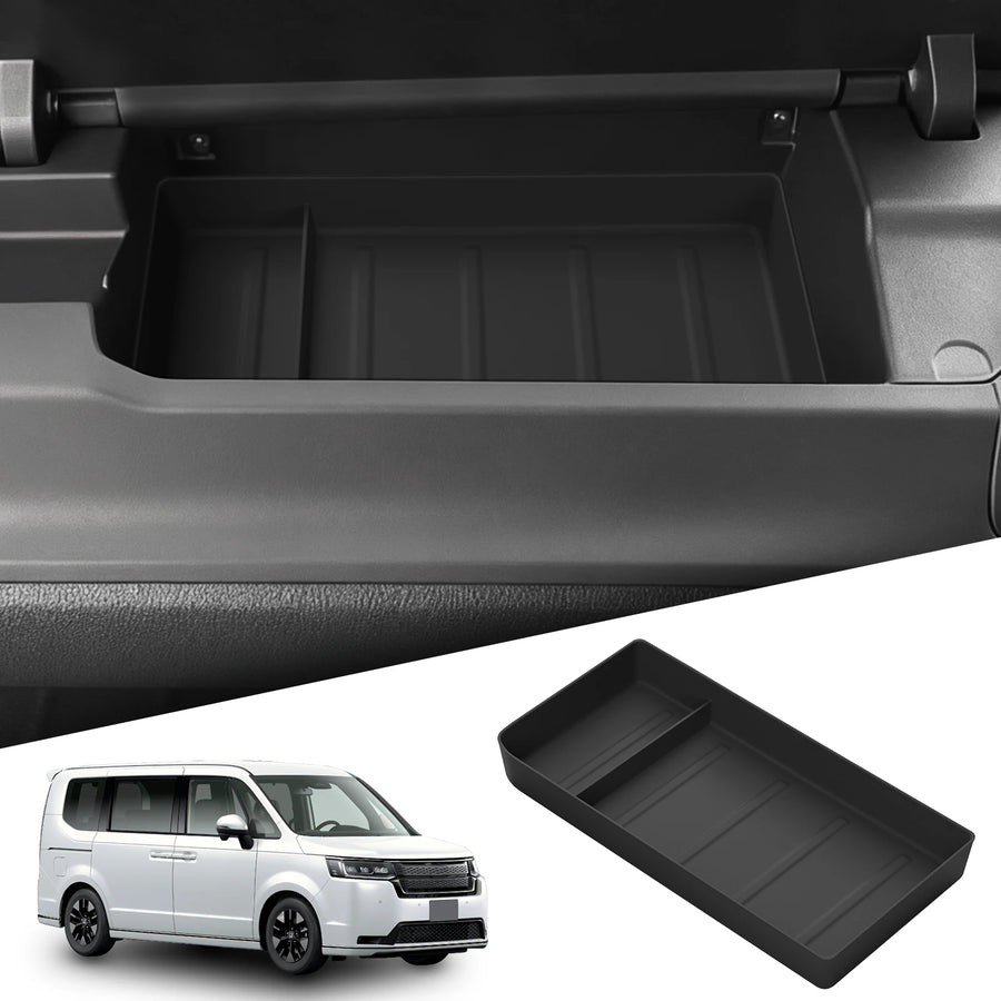 Honda STEPWGN 6th Gen 2022-2025 Co-pilot Dashboard Upper Storage Box Tray Silicone Interior Accessories Black Interior Access