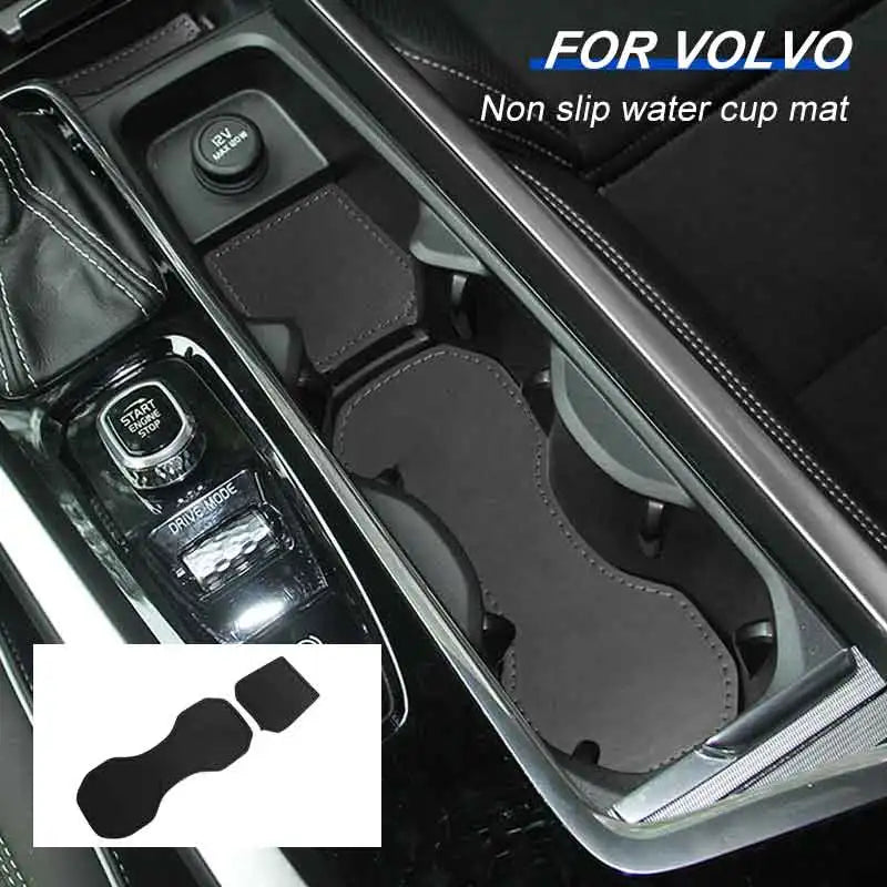 Cup Holder Mats Anti-Skid for Volvo XC60 S90 Car Interior Accessory LINGLUYANG