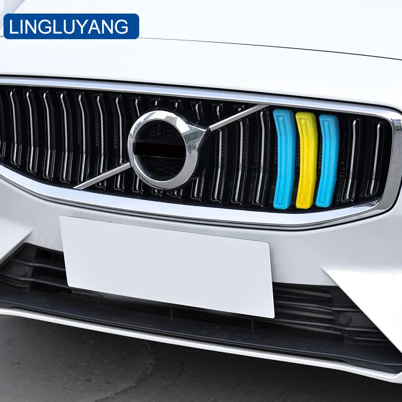 3 Color Front Grill Covers for Volvo S60 V60 2021-24 Car Interior Accessory LINGLUYANG