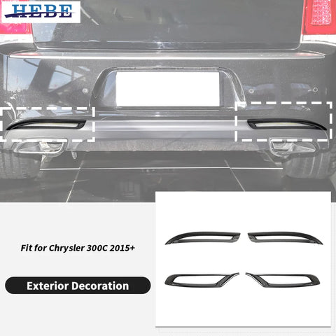 Fog Light Decoration Covers for Chrysler 300 2015+ Car Interior Accessory HEBE