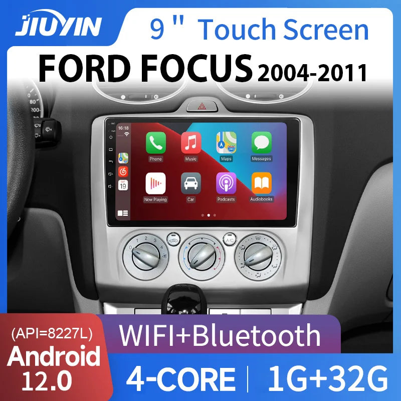 Android 12 Multimedia Navigation Stereo for Ford Focus Android Head Unit JIUYIN