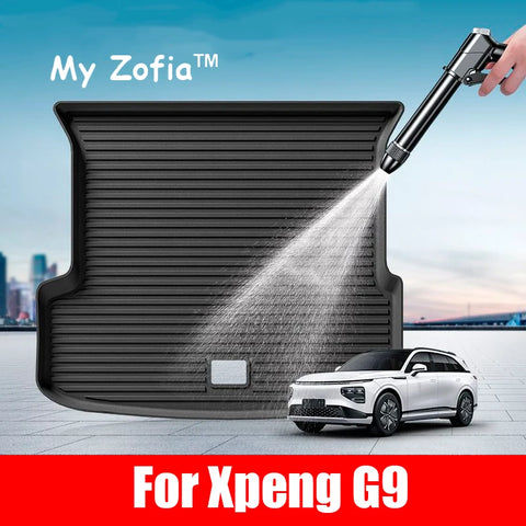 For Xpeng XiaoPeng G9 2022 2023 2024 2025 Car Rear Trunk Cargo TPE Trunk Mat Floor Tray Rear Seat Backrest Pad Auto Accessori