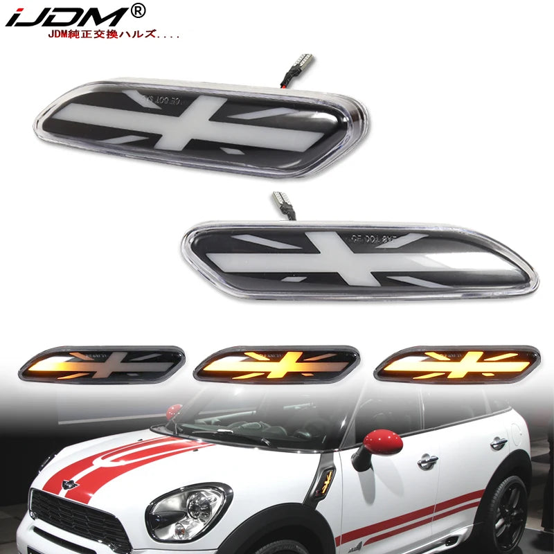 Side Marker Dynamic Union Jack for MINI Cooper 2011-2016 Car Interior Accessory iJDM