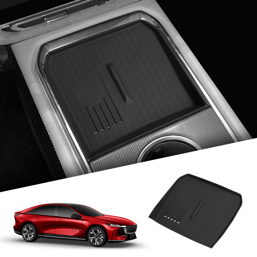 Mazda EZ-6 2024 2025 Car Anti-Slip Pad Silicone Center Console Wireless Charger Interior Accessories Black Car Interior Acces