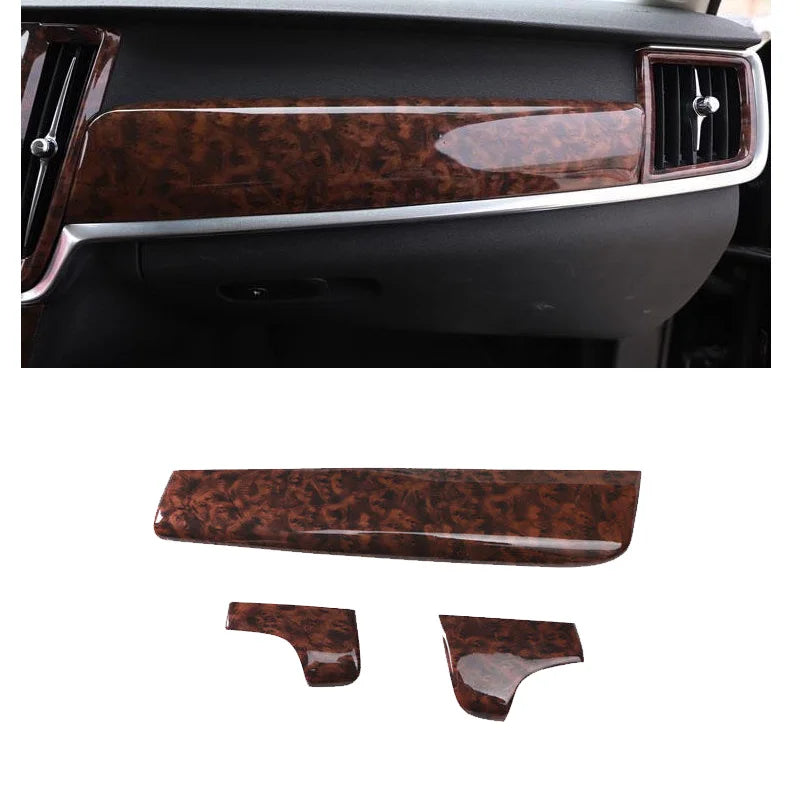 Carbon Fiber Dashboard Trim Strips for Volvo S90 Car Interior Accessory LINGLUYANG Agate color