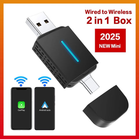 5GHz Wireless CarPlay Android Auto Dual-Interface Mini Adapter CarPlay Adapter OEM
