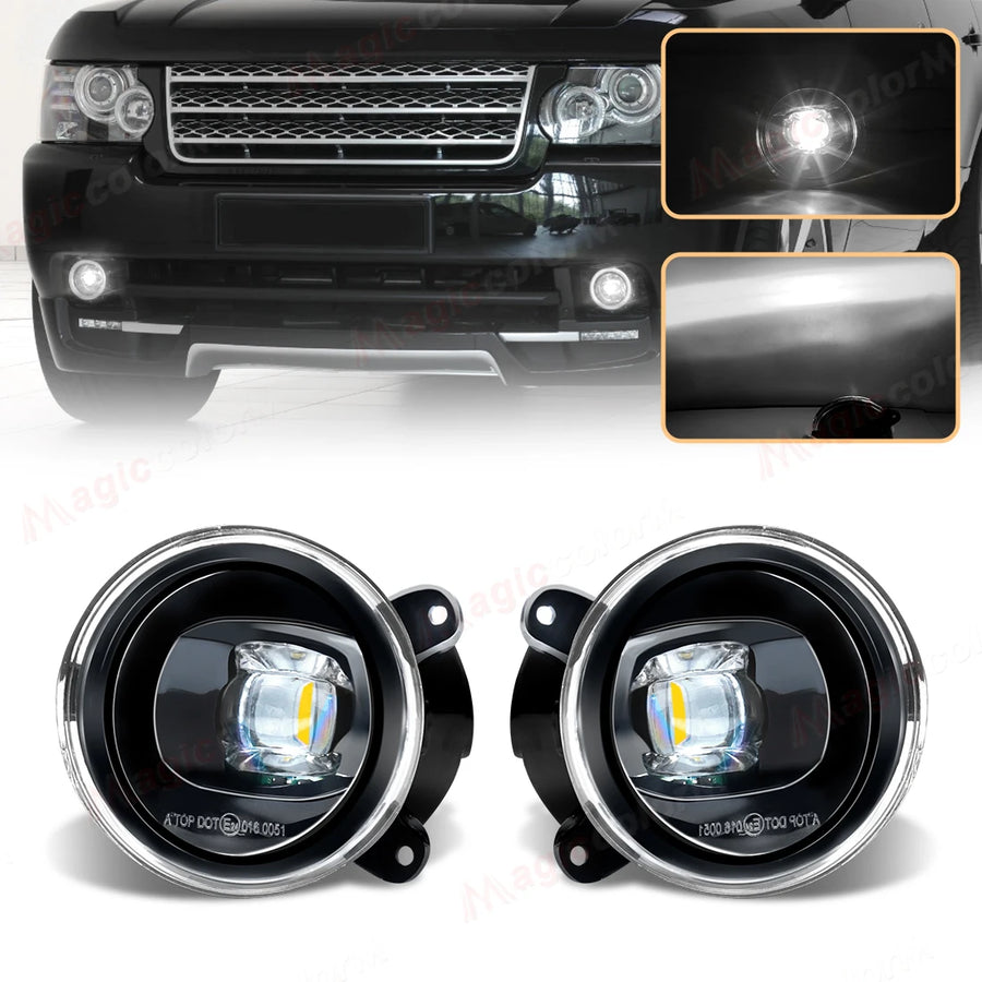 LED Fog Lamps for Land Rover Discovery 3 Range Rover 2006 LED Ambient Light MAGIC COLORM LED White