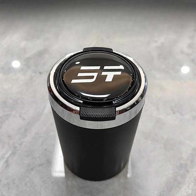 For Jetour Traveller T2 Car LED Ashtray Metal Liner Cigarette Ash Garbage Organizer Cup Holder Auto Interior Accessories Car