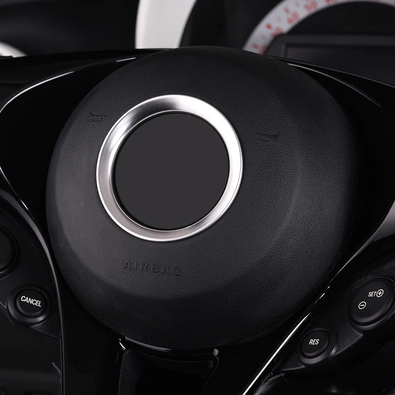 Steering Wheel Logo Trim for Smart 453 Car Interior Accessory GMUNI