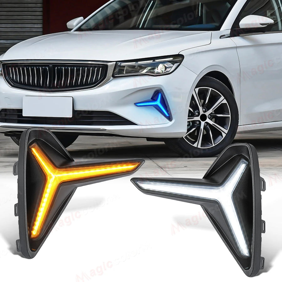 LED DRL Turn Signal for Geely Proton S70 2021-2024 Daytime Running Light MAGIC COLORM
