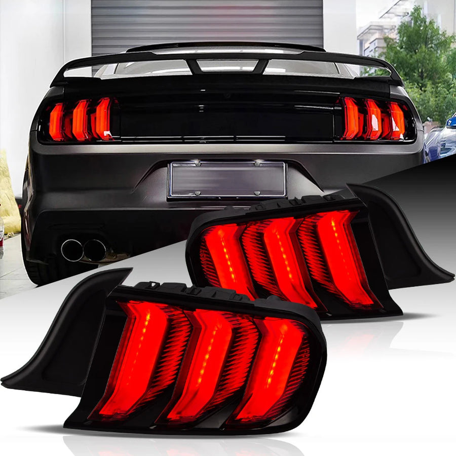 LED Tail Lights Sequential Signal for Ford Mustang Car Interior Accessory Vland
