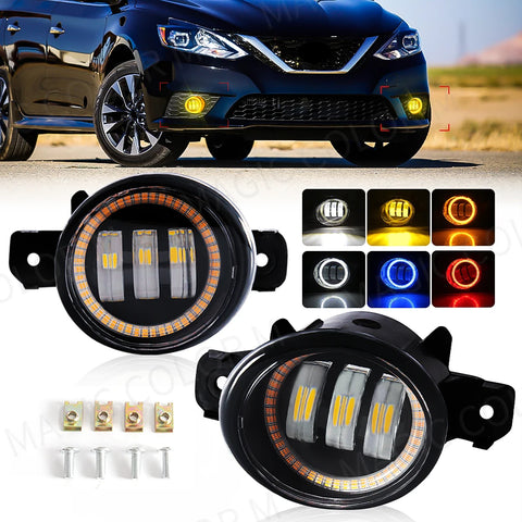 Angel Eye Fog Light for Nissan X-Trail T32 2014-2016 Car Interior Accessory MAGIC COLORM