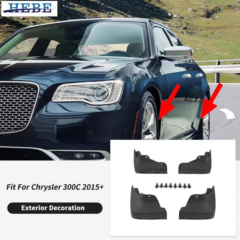 Mudguards ABS Splash Guards Chrysler 300C 2015-2024 Car Interior Accessory HEBE