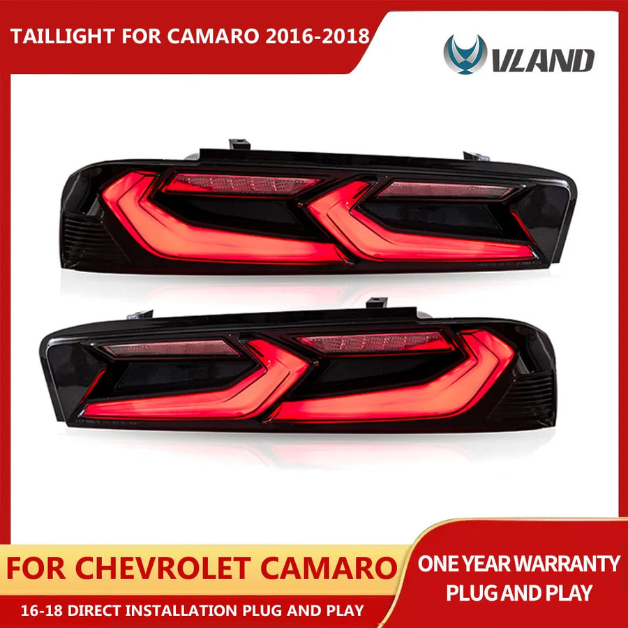 Vland Sequential LED Tail Lights for Chevy Camaro 16-18 Car Interior Accessory Vland