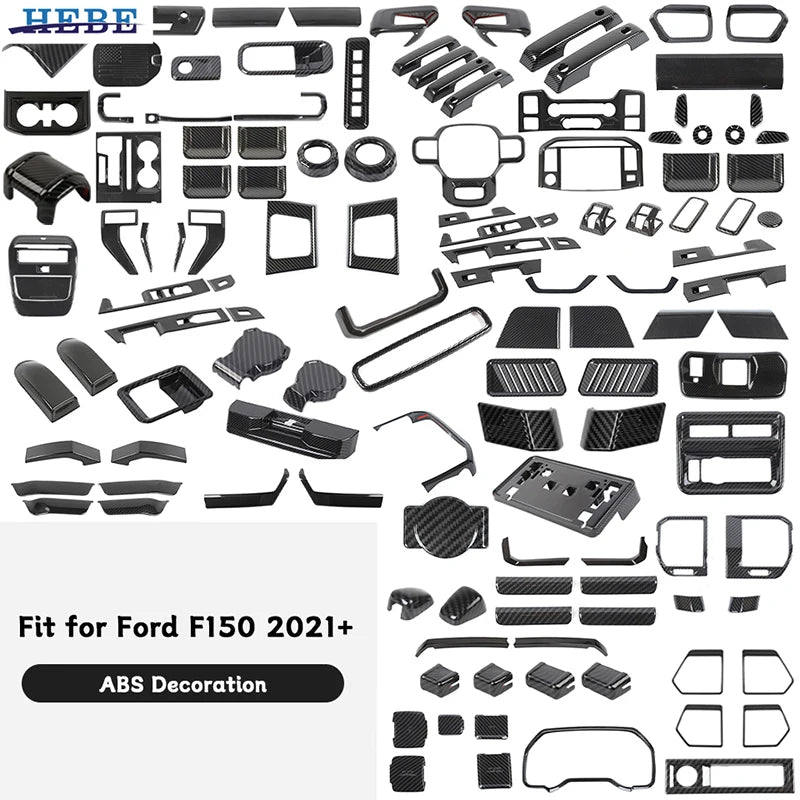 Interior Trim Stickers for Ford F150 2021-2024 Car Interior Accessory HEBE