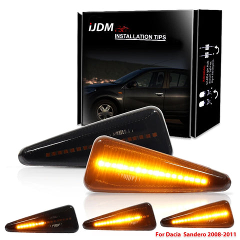 Amber Sequential Fender Light for Dacia/Renault Car Interior Accessory iJDM