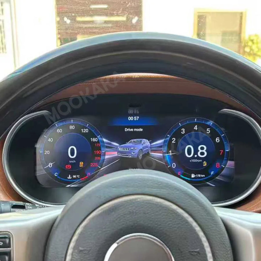 Digital Instrument Cluster Virtual Cockpit for Jeep Grand Cherokee Android Head Unit Aotsr Digital Cluster Eight Core