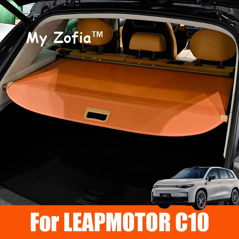Car Rear Trunk Privacy Curtain Security Shield for Leapmotor C10 2024 2025 Trunk Accessories My Zofia