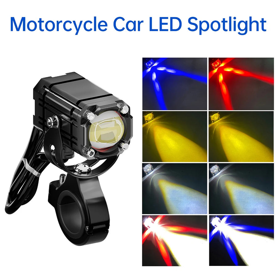 Car Motorcycle LED Spotlight Work Light Off Road Headlamp Drive Fog Lamp Waterproof Universal For Motorbike Truck SUV UTV LED
