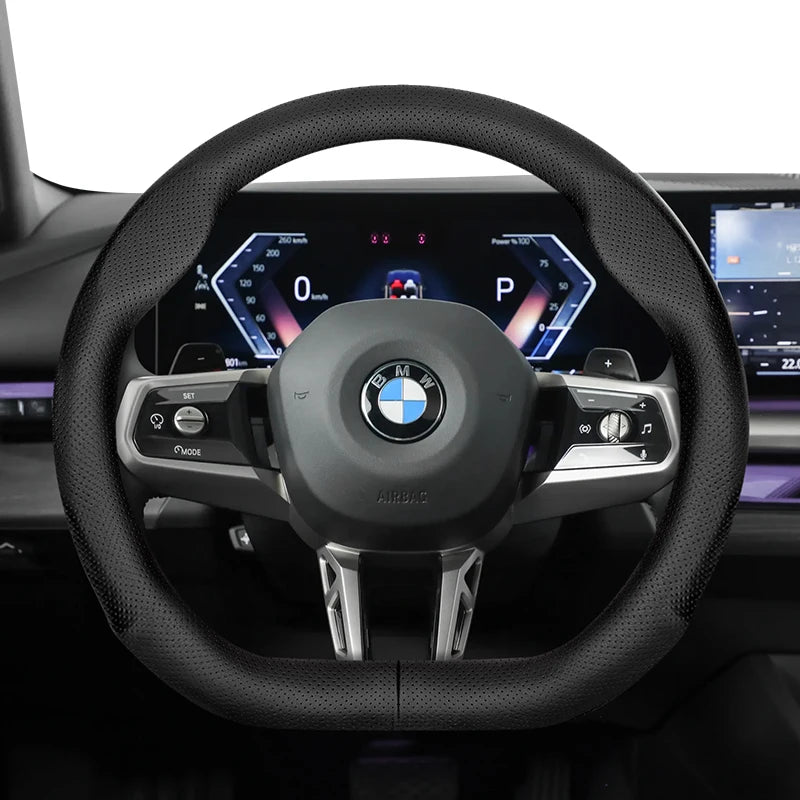 Ultra-Thin Breathable Leather Wheel for BMW Models Car Interior Accessory Hocasen