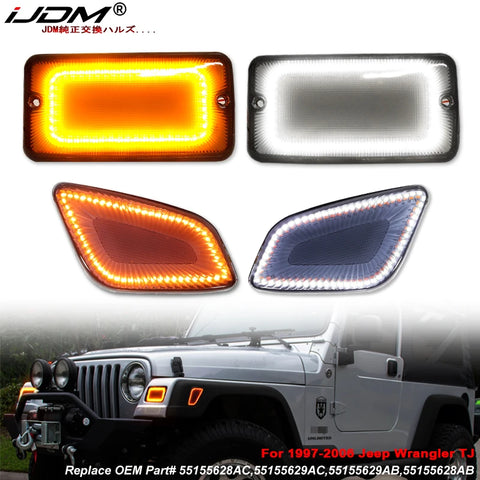Switchback LED Signal Lights for Jeep Wrangler TJ Car Interior Accessory iJDM