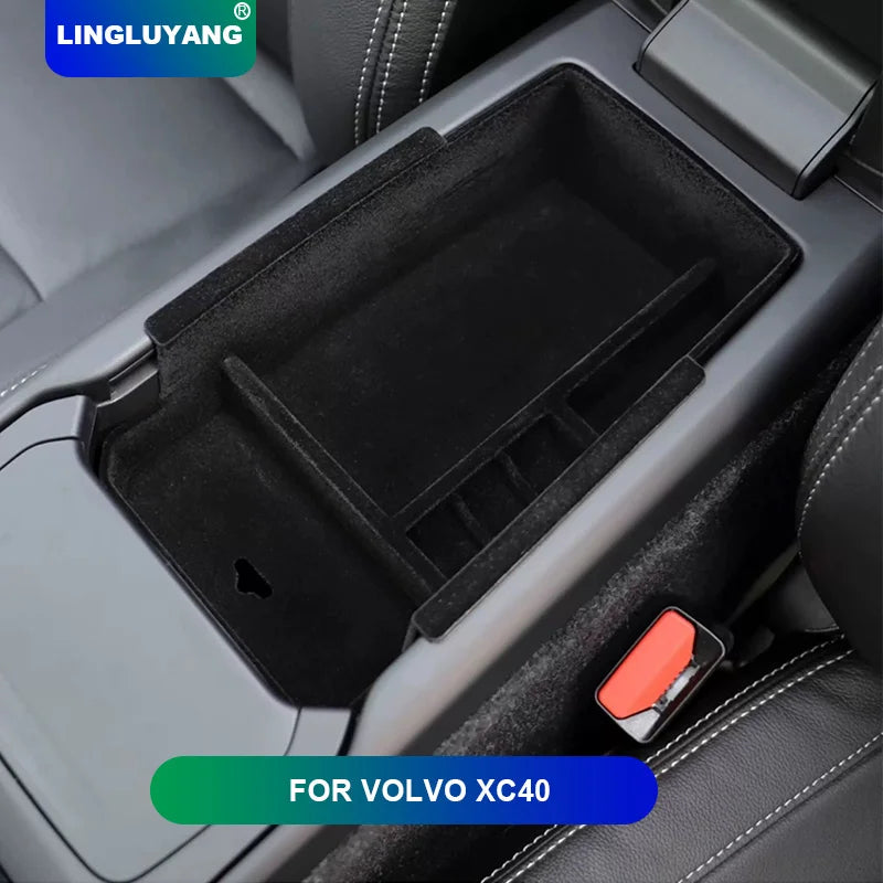 Armrest Storage Organizer Box for Volvo XC40 Car Interior Accessory LINGLUYANG