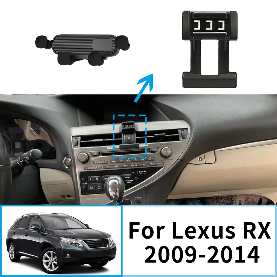 Wireless Fast Charging Phone Holder for Lexus RX 2009-2014 Car Phone Holder CATUSIKI