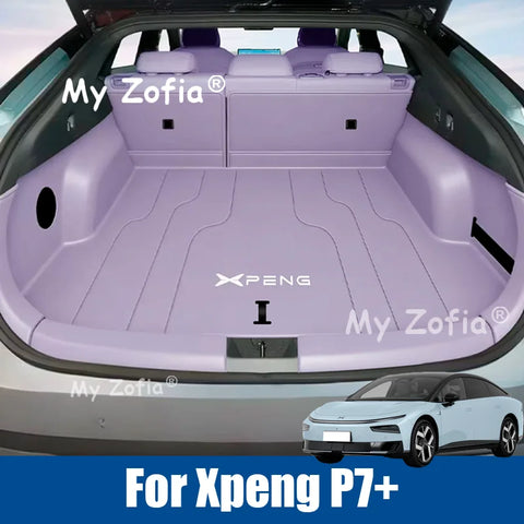 Leather Trunk Mat for Xpeng P7+ 2026 2027 Trunk Mats My Zofia