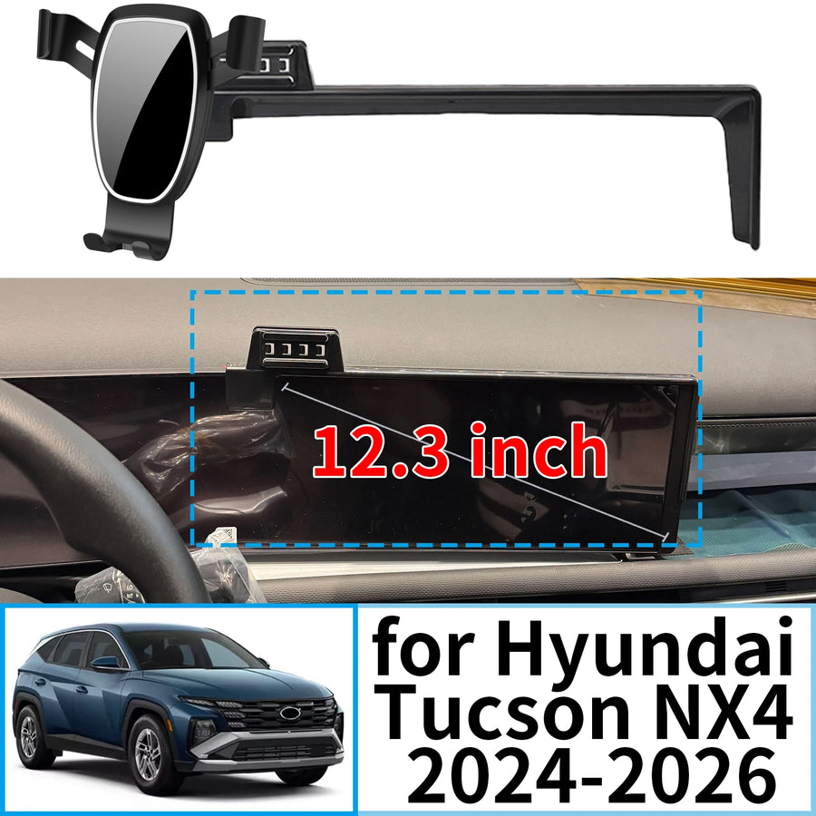 Smart Wireless Charging Phone Mount for Hyundai Tucson 2024–2026 Car Phone Holder CATUSIKI