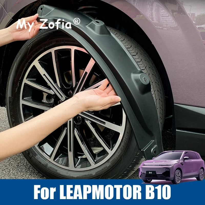 For Leapmotor B10 2025 2026 Car Mud Guard Rear Fender Antifreeze Mudguards Mudflaps Black Exterior Mudguard Accessories Mudgu