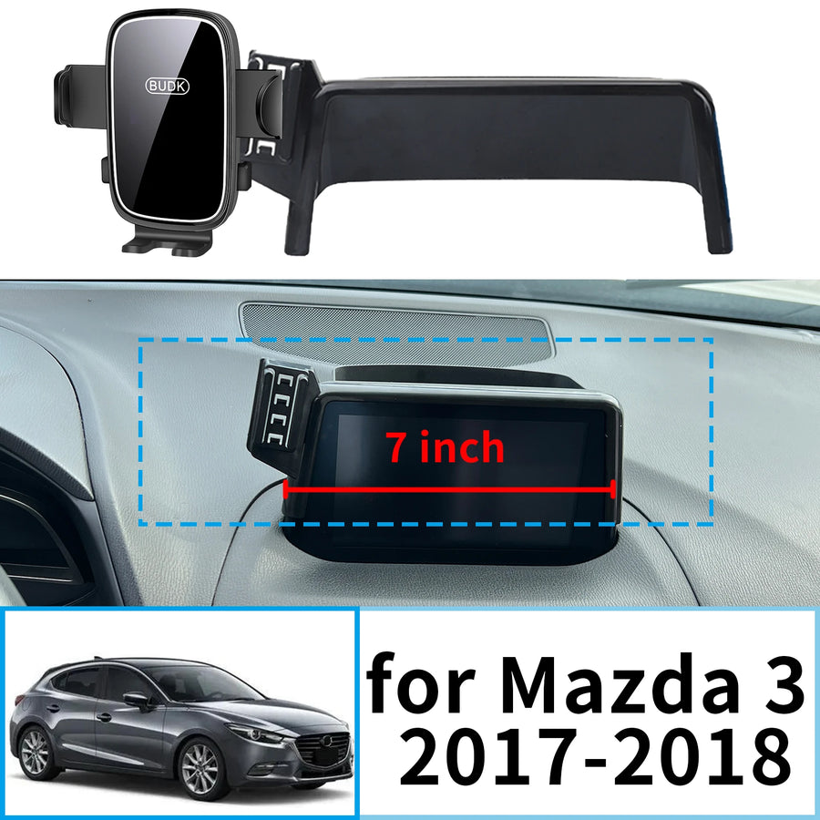 Smart Wireless Charging Phone Mount for Mazda 3 2017–2018 Car Phone Holder OEM