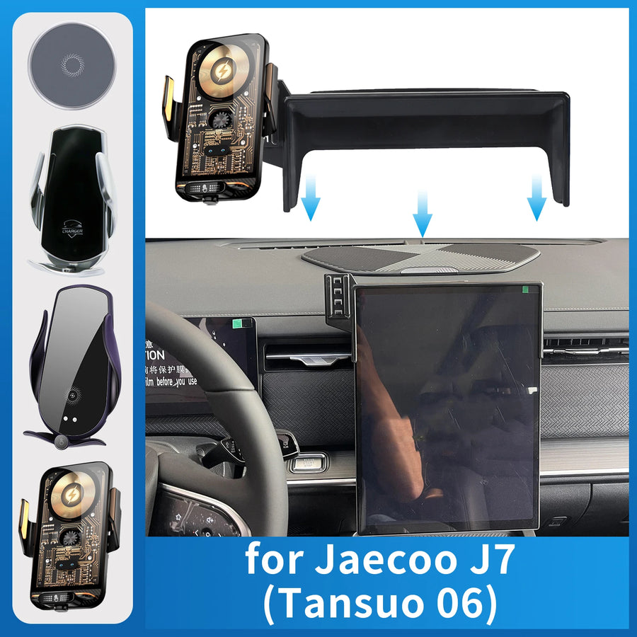 Smart Wireless Charging Phone Mount for Jaecoo J7 2024–2026 Car Phone Holder CATUSIKI