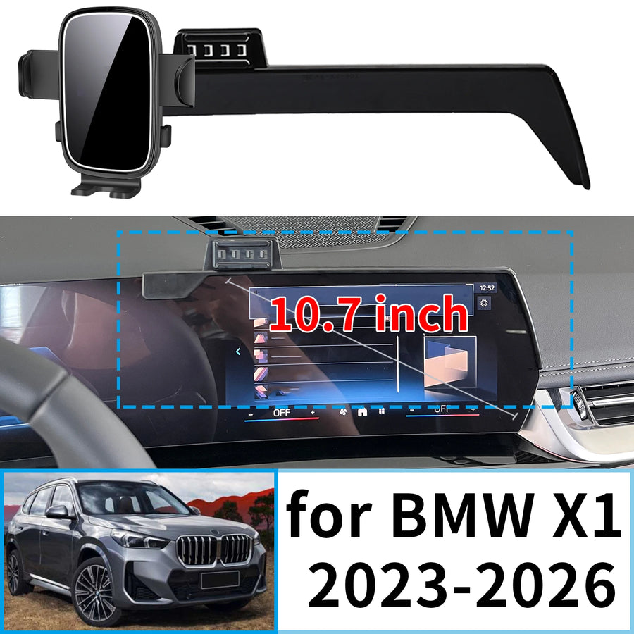 Stable Clip-On Wireless Phone Holder for BMW X1 2023–2026 Car Phone Holder CATUSIKI
