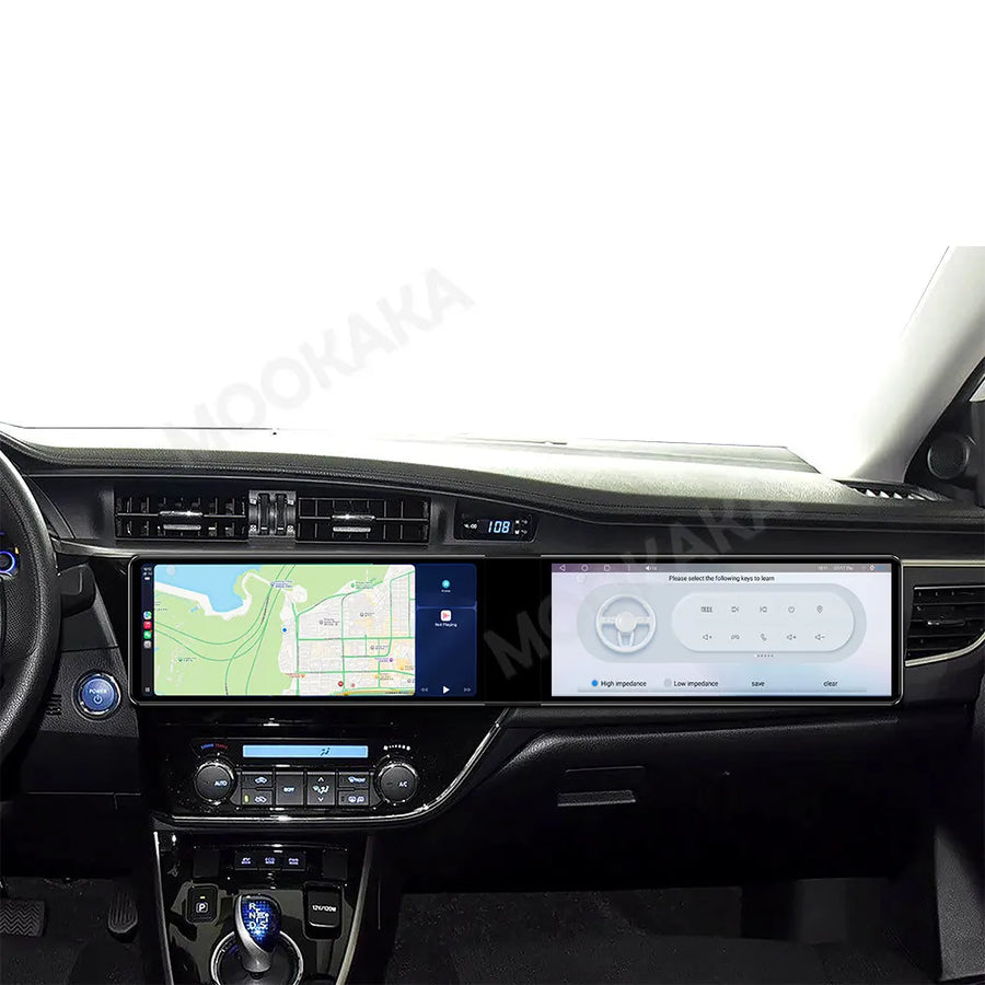 Android 13 Dual Screen Head Unit for Toyota Corolla 2014-2016 Android Head Unit Aotsr 4GB 64GB Eight Core