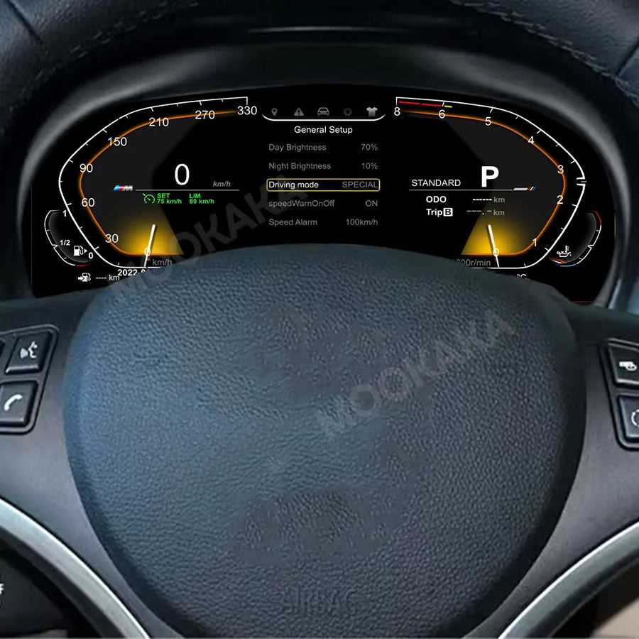 Digital Instrument Cluster Speedometer for BMW 3 Series 2005-2012 Android Head Unit Aotsr