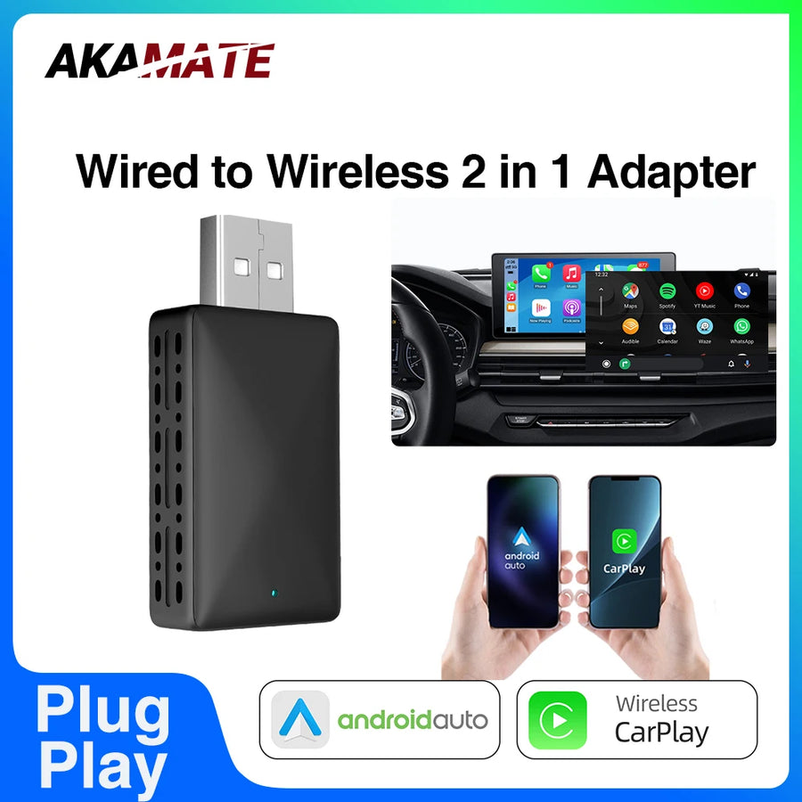 CarPlay Adapter Wireless Android Auto for OEM Radios CarPlay Adapter AKAMATE
