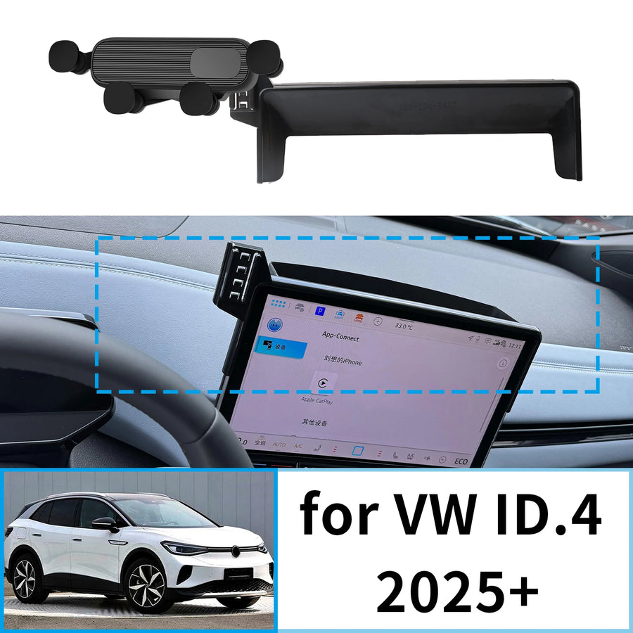 Screen-Mounted Fast Charging Phone Holder for VW ID.4 2025 Car Phone Holder OEM