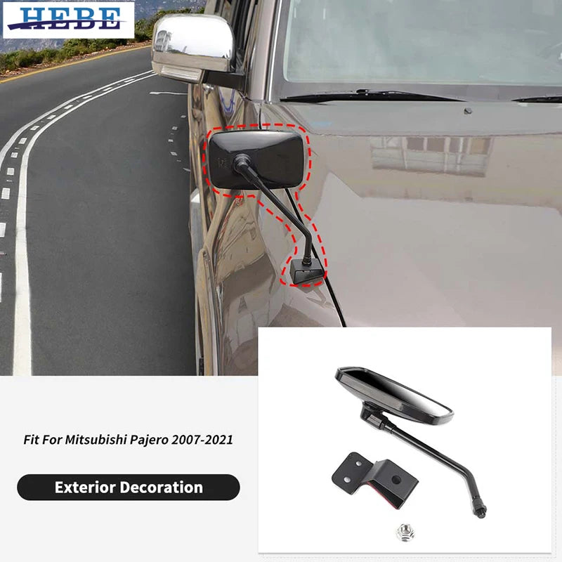 Hood Mount Rearview Mirror for Mitsubishi Pajero SUV Car Interior Accessory HEBE