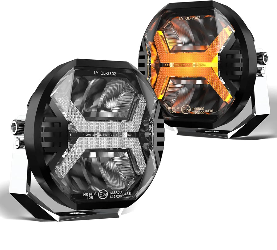 4 Inch Car Led Work Light Bar 12v Amber DRL Driving Light Spotlight for Jeep Offroad Boat Tractor Truck 4x4 SUV ATV LED Work