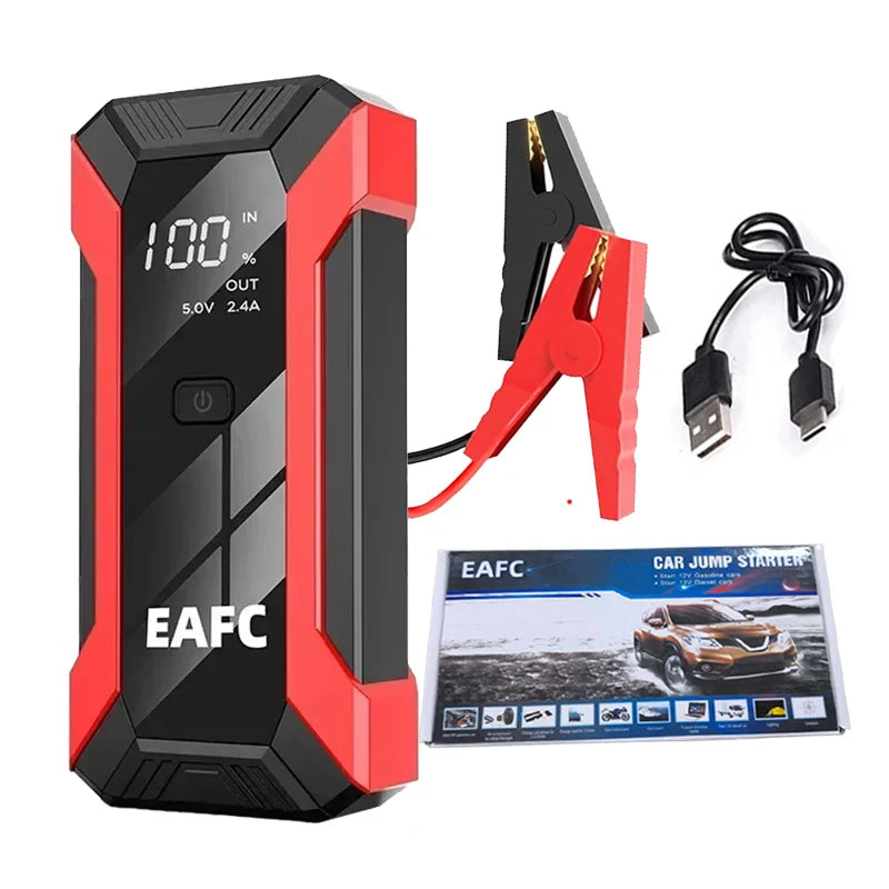 12-65 V Car Jump Starter 1200A Output Portable Emergency Start-up Charger Petrol Car Power Bank Booster Battery Starting Devi