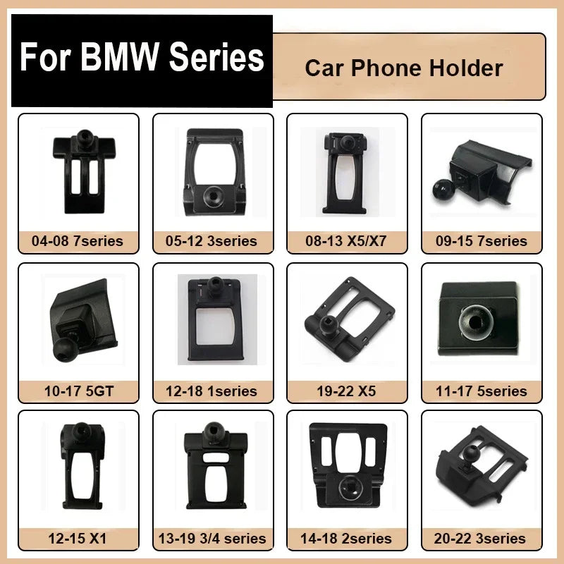 BMW F20 F30 F34 F07 G30 G11 X1 X2 X3 G01 X4 G02 X5 F15 Car Phone Holder Base Bracket Center Air Vent Mount Car Phone Holder O