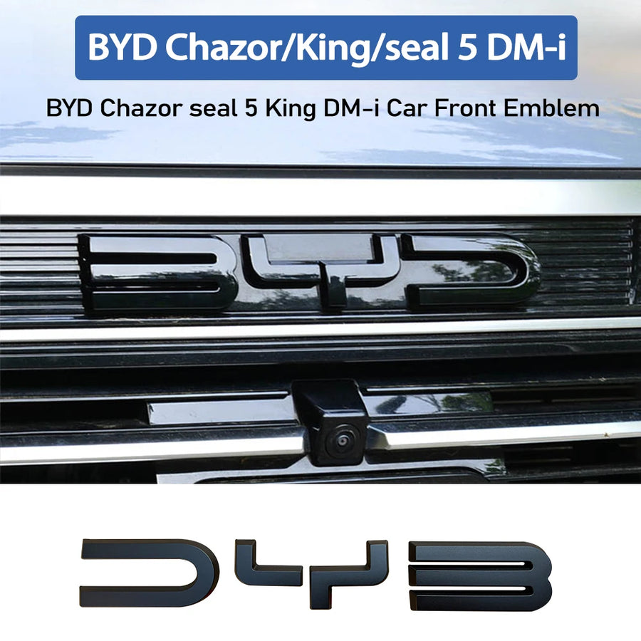 BYD Chazor Seal 5 DM-i Car Front Emblem Blackening Badge Decal Car Modification Sticker OEM