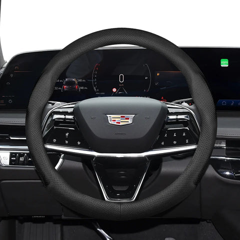Leather Steering Wheel Cover for Cadillac CTS 2013 Car Interior Accessory Hocasen