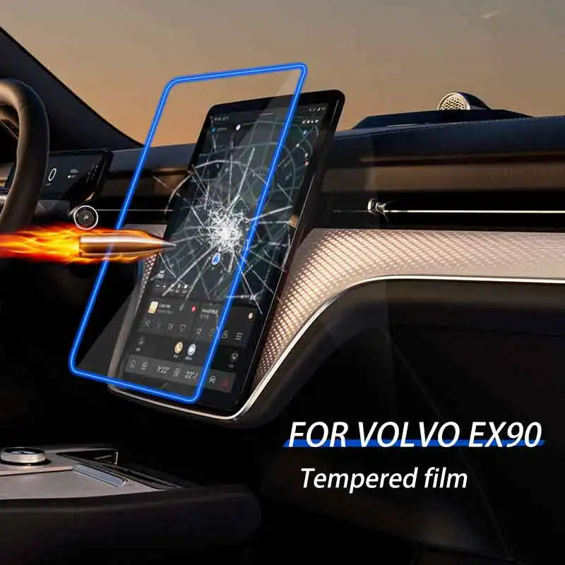 Tempered Glass Screen Protector for Volvo EX90 Car Interior Accessory LINGLUYANG
